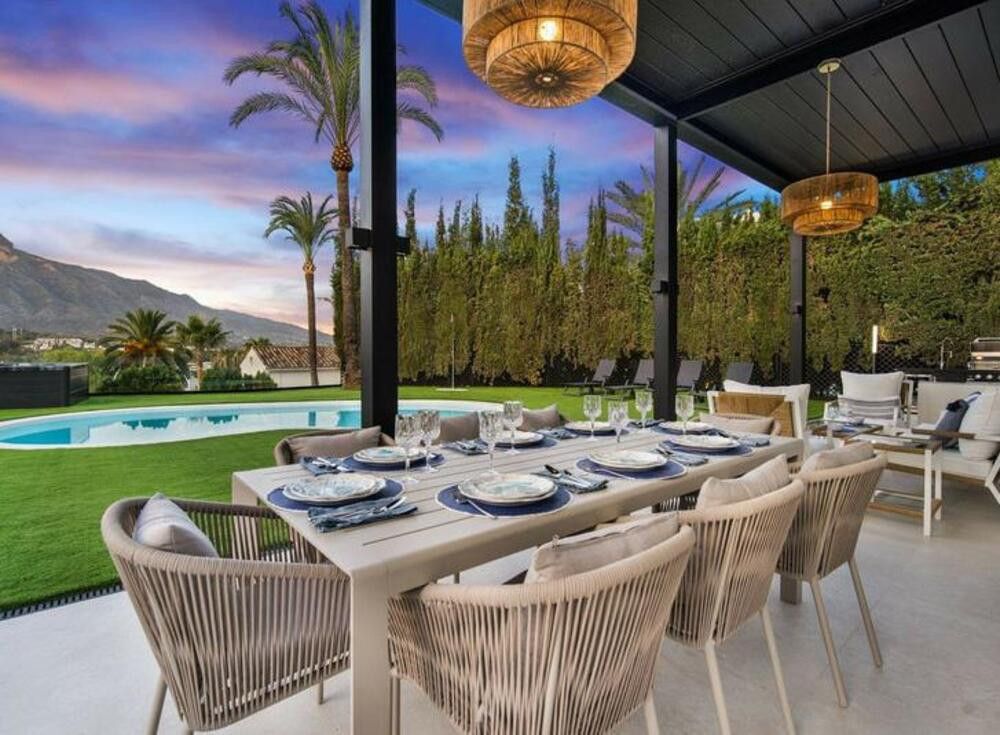 Terrassa de Casa o xalet de lloguer en Marbella amb Aire condicionat, Jardí privat i Terrassa