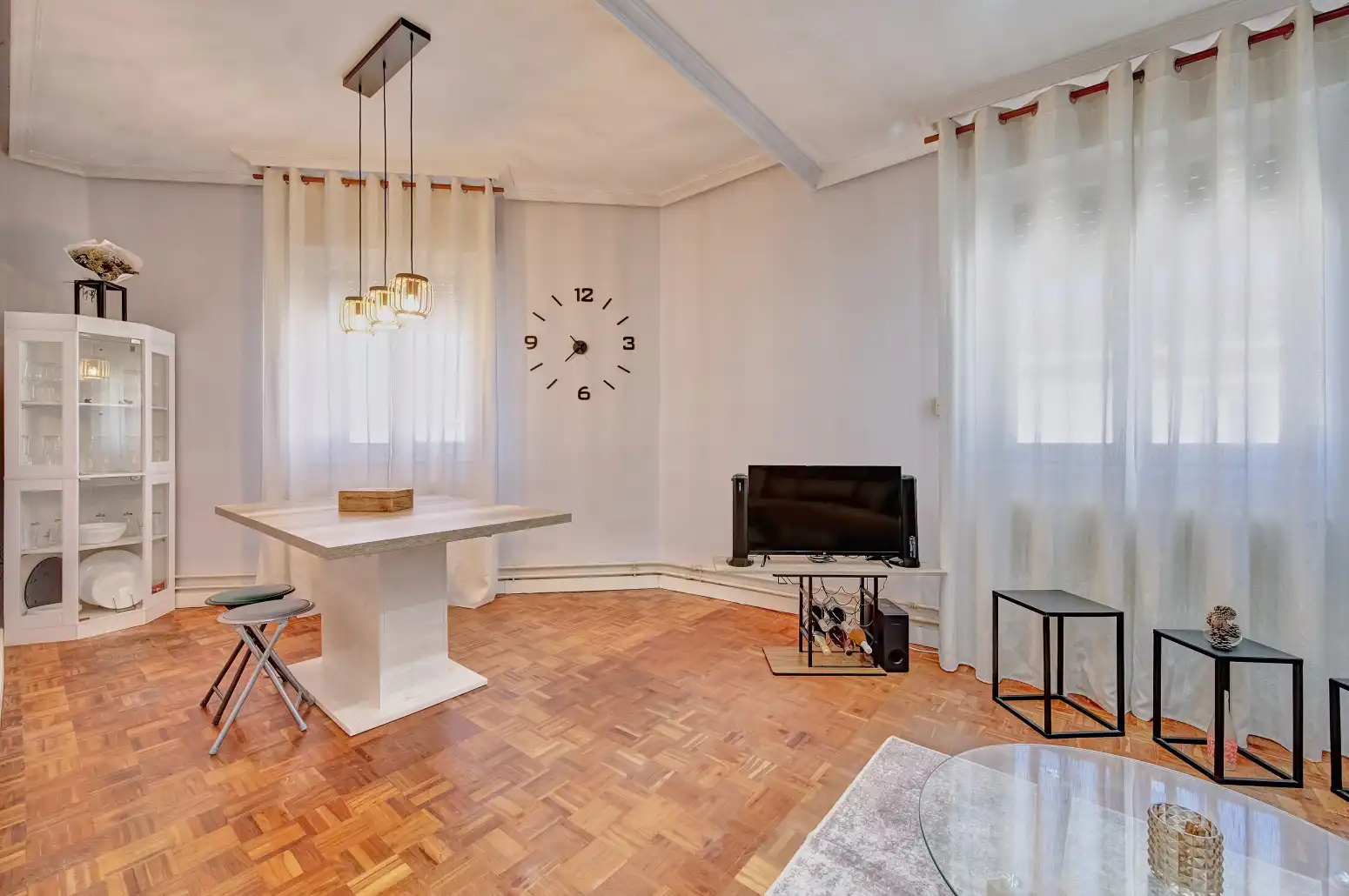 Living room of Flat for sale in Burlada / Burlata  with Heating and Parquet flooring