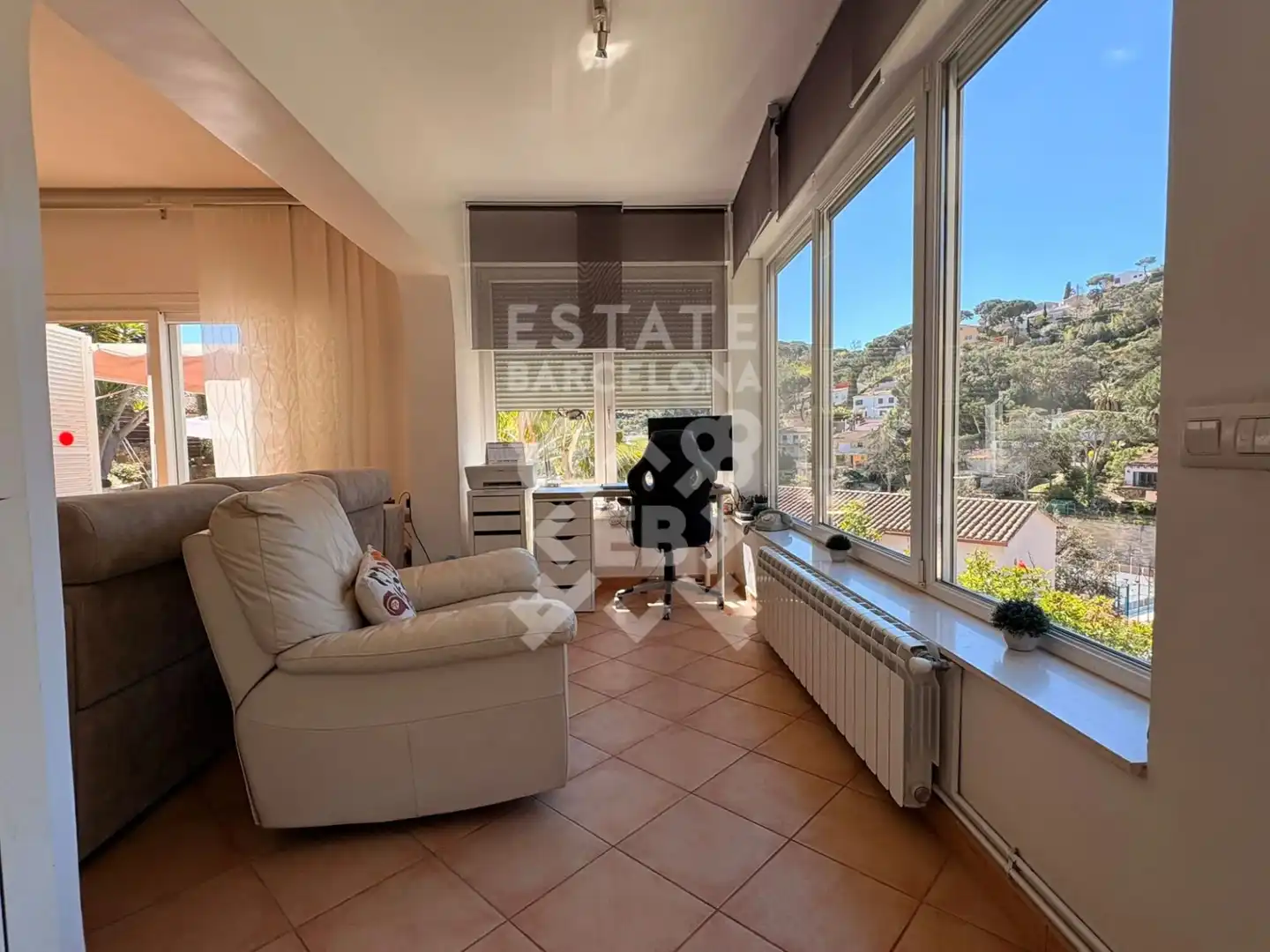 Sala d'estar de Casa o xalet en venda en Lloret de Mar amb Aire condicionat, Calefacció i Jardí privat