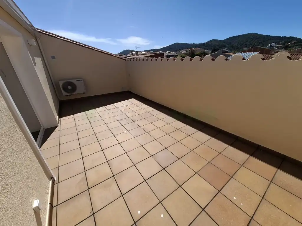 Terraza de Dúplex de alquiler en Malgrat de Mar con Lavadora y Balcón