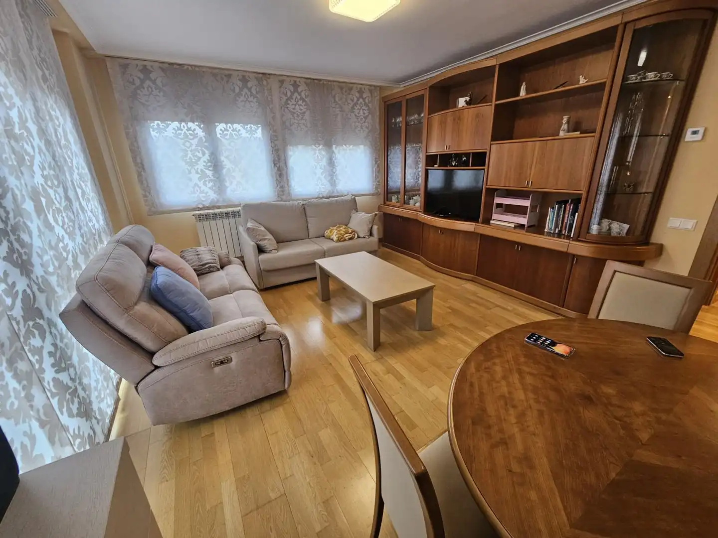 Living room of Flat for sale in  Logroño  with Heating, Parquet flooring and Storage room