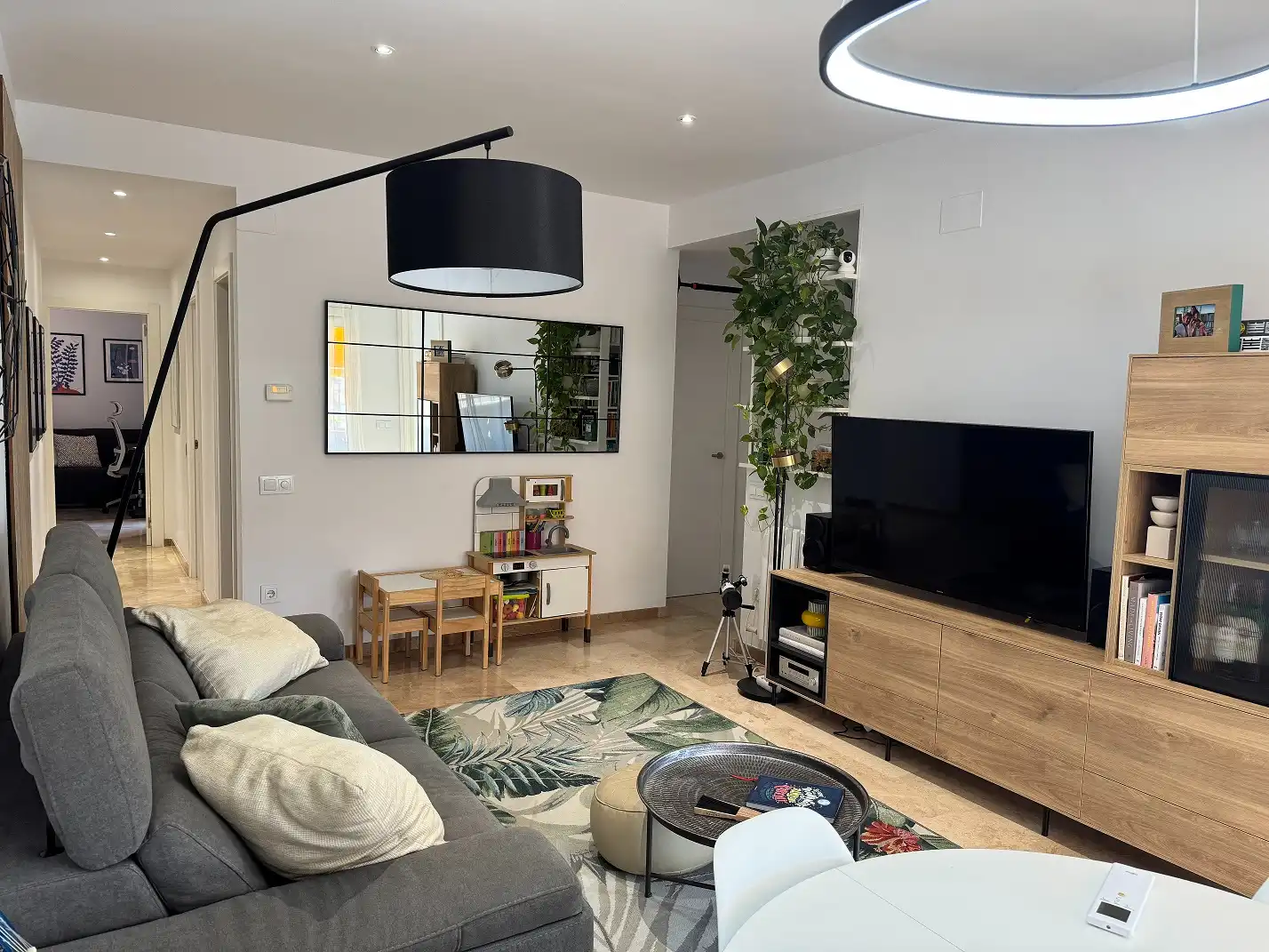 Sala de estar de Ático en venta en Barcelona con Aire acondicionado, Calefacción y Terraza