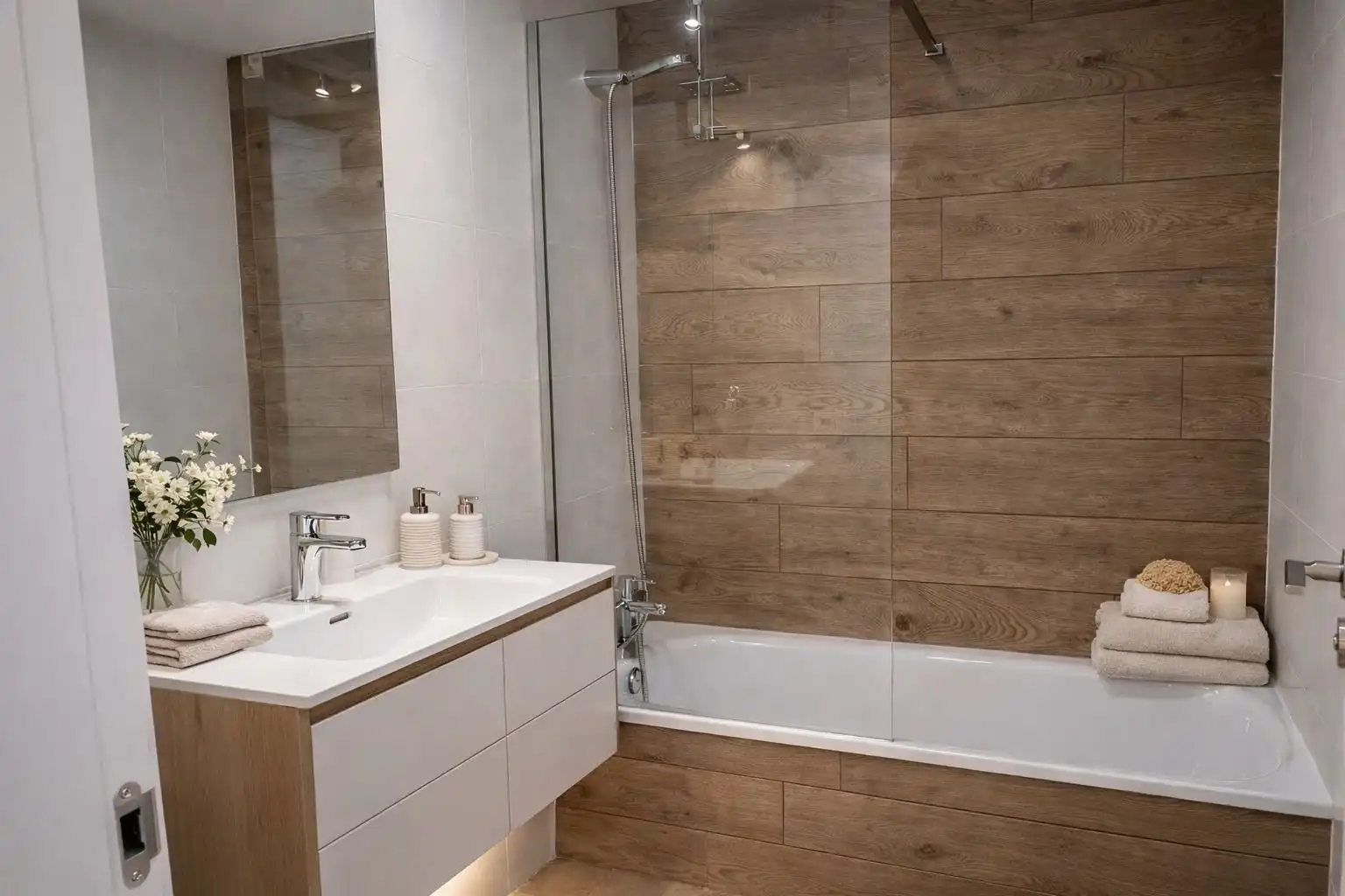 Baño de Apartamento en venta en Torrox con Aire acondicionado, Calefacción y Terraza