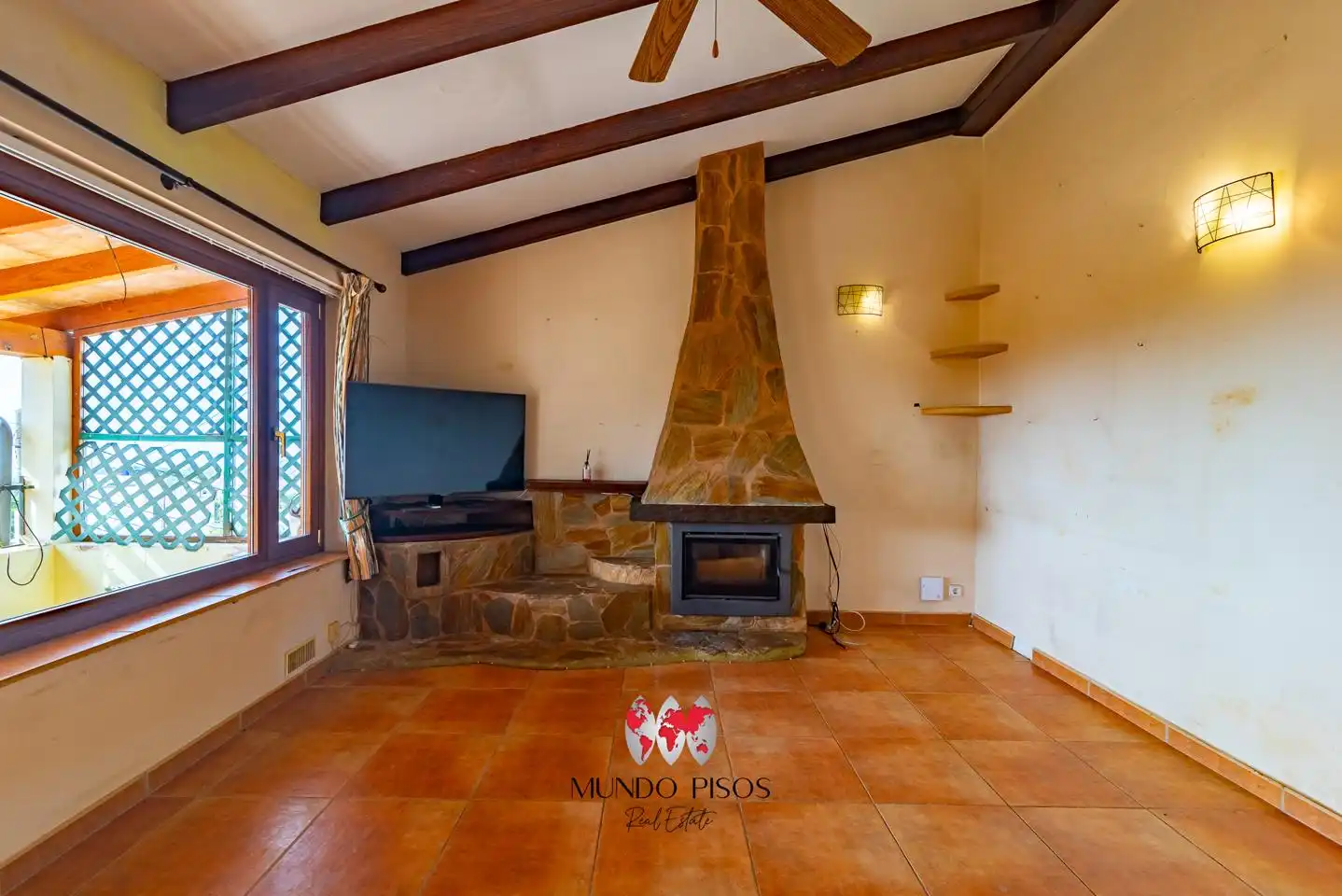 Sala de estar de Casa adosada en venta en  Palma de Mallorca con Aire acondicionado, Terraza y Trastero