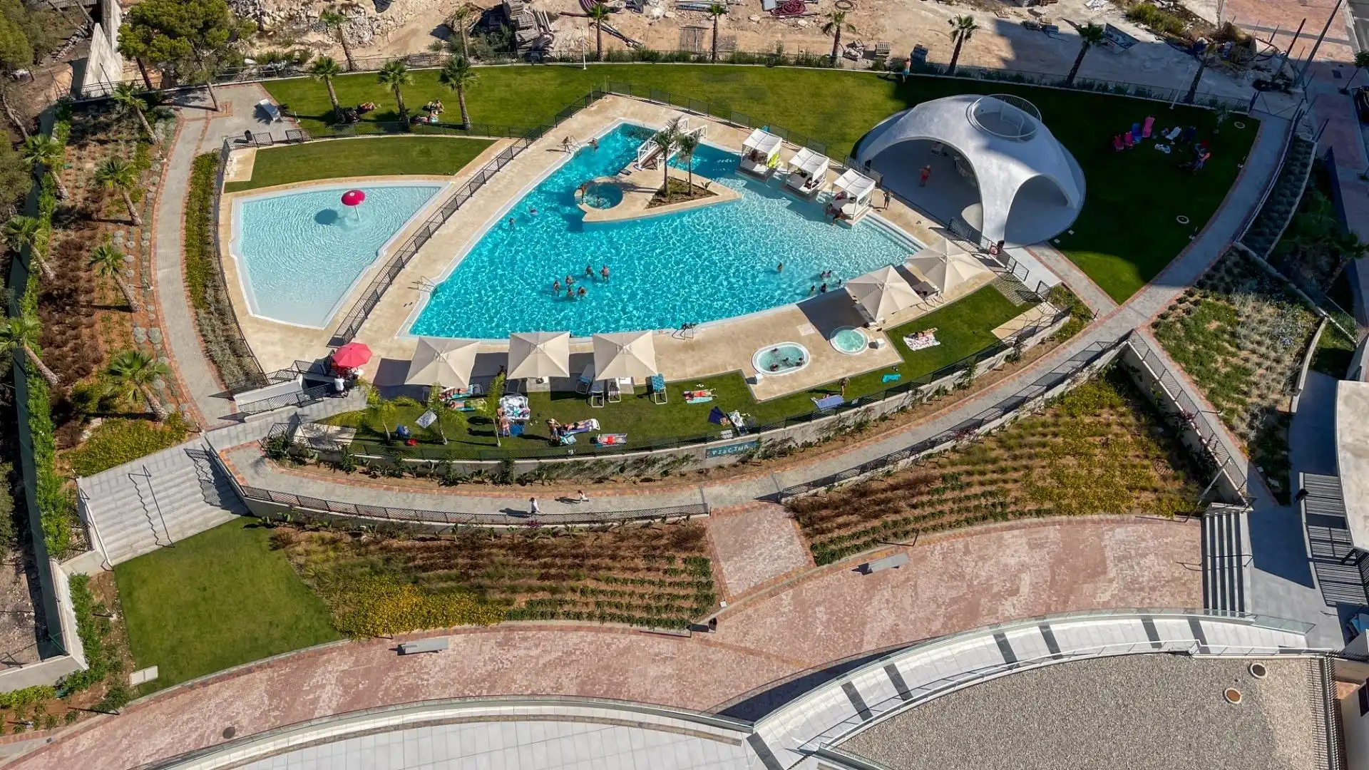 Swimming pool of Flat for sale in Finestrat  with Air Conditioner, Heating and Terrace