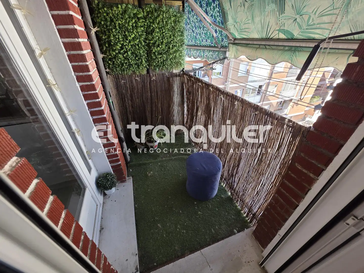 Balcony of Flat for rent in Madrid  with Air Conditioner, Parquet flooring and Terrace