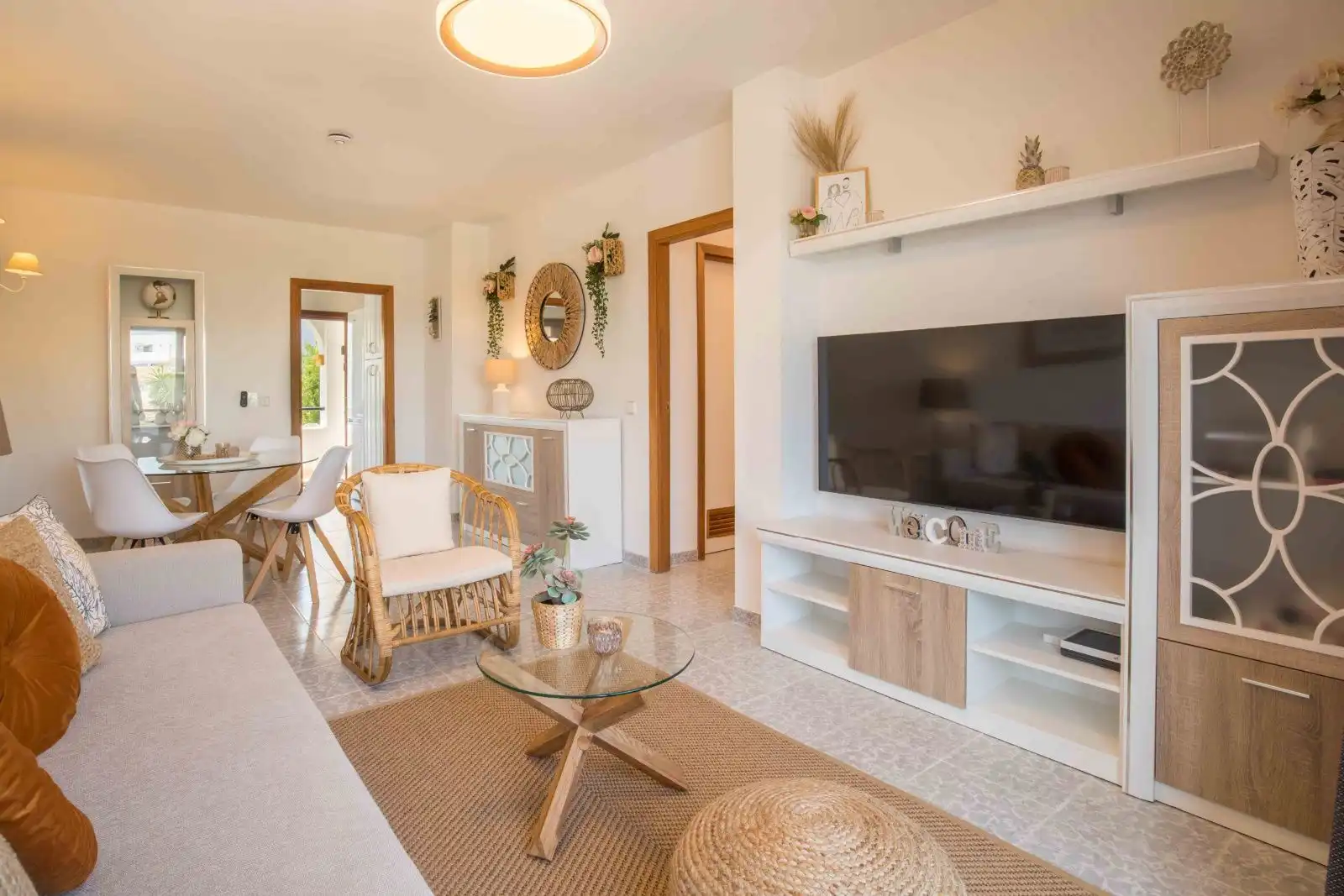 Sala de estar de Piso en venta en Benalmádena con Aire acondicionado, Calefacción y Terraza