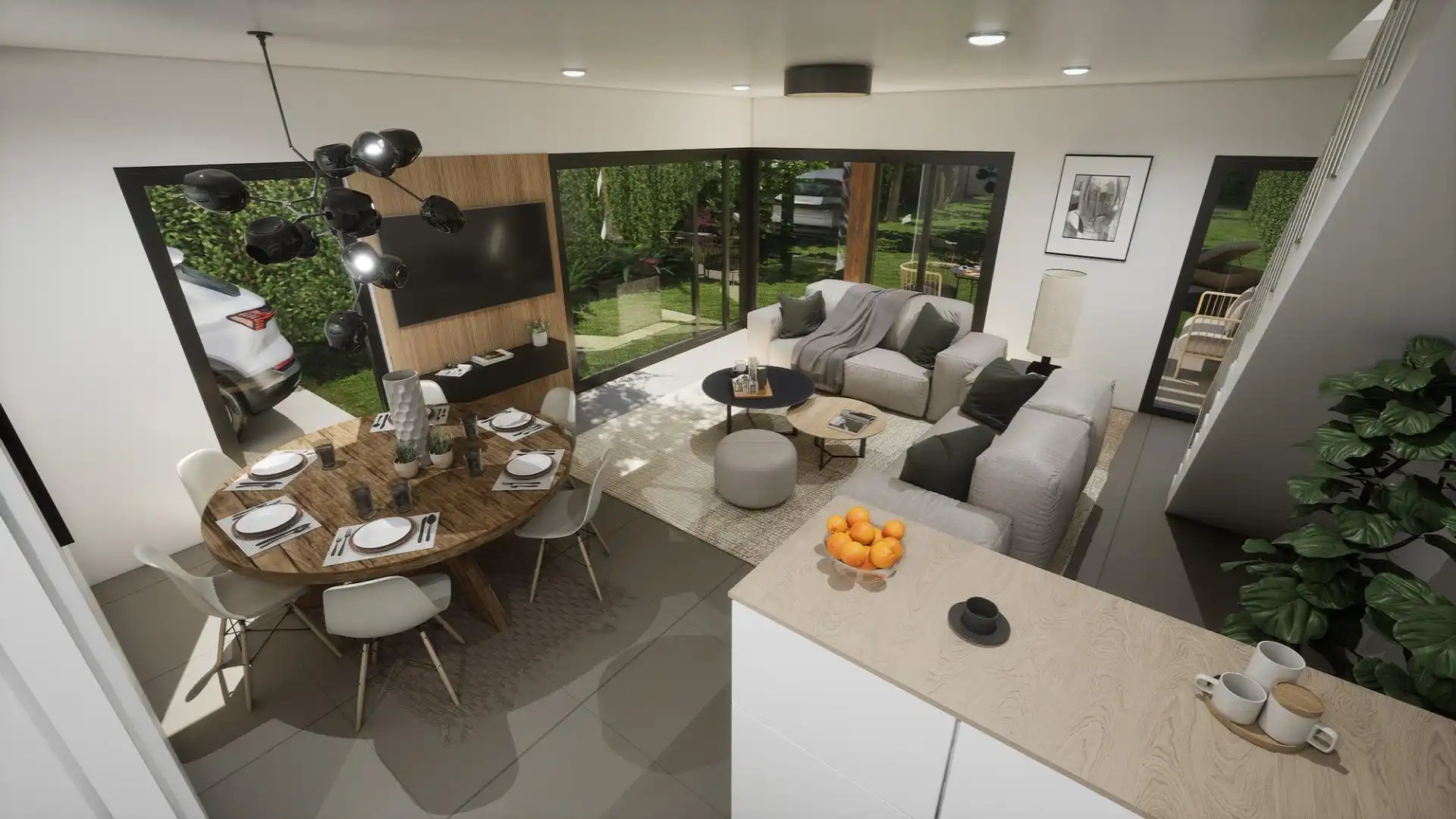 Sala de estar de Casa o chalet en venta en Vacarisses con Aire acondicionado, Jardín privado y Terraza