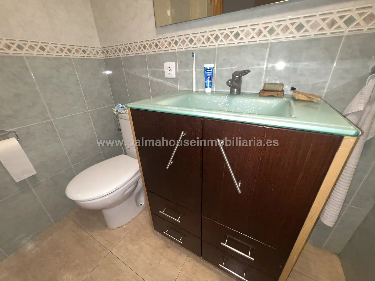 Badezimmer von Erdgeschoss zum Verkauf in Santa Margalida mit Klimaanlage, Heizung und Terrasse