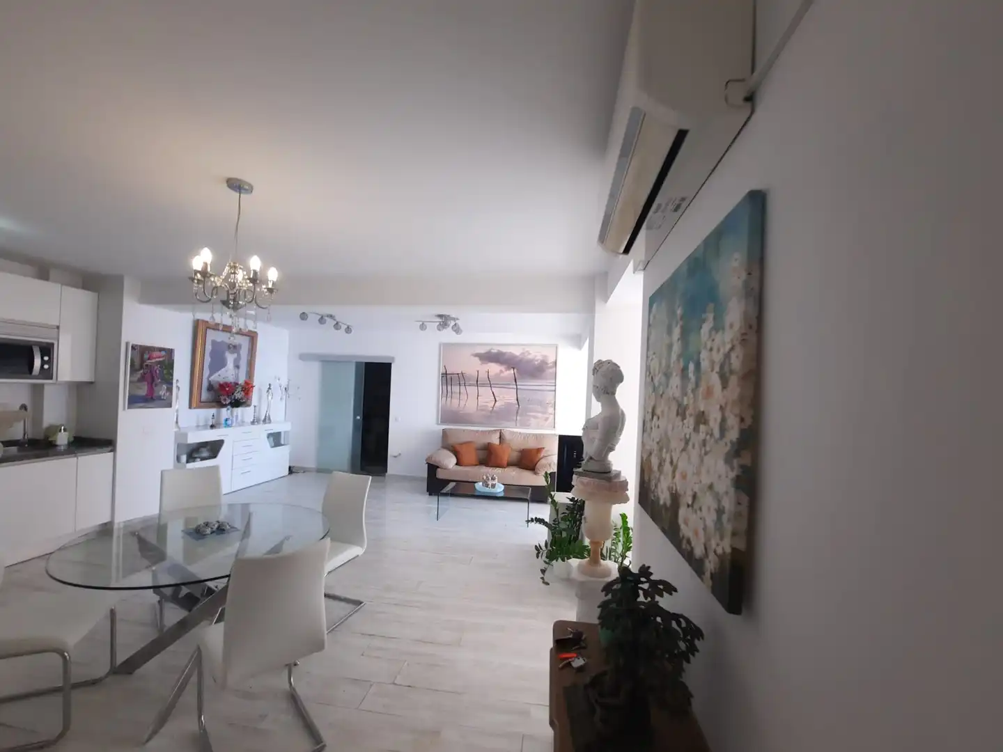 Wohnzimmer von Maisonette zum Verkauf in Torremolinos mit Klimaanlage und Terrasse