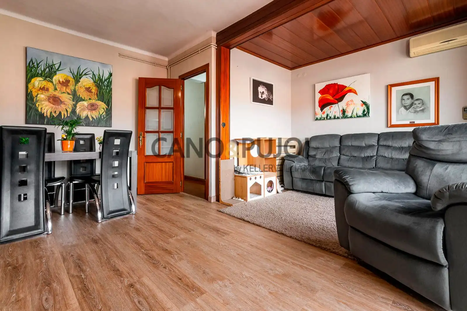 Sala de estar de Piso en venta en Caldes de Montbui con Aire acondicionado y Terraza