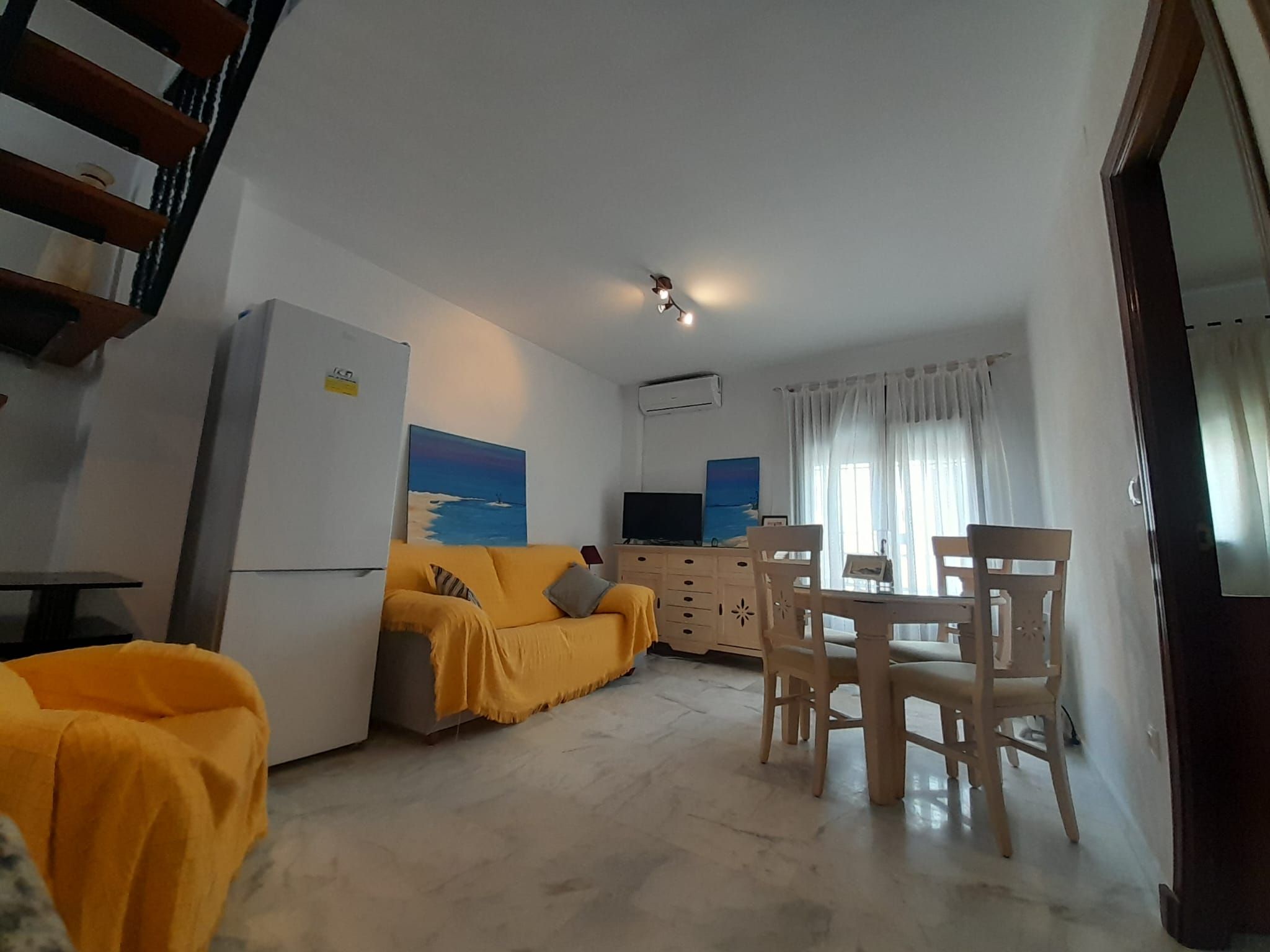 Living room of Flat to rent in Chipiona  with Air Conditioner, Terrace and Furnished