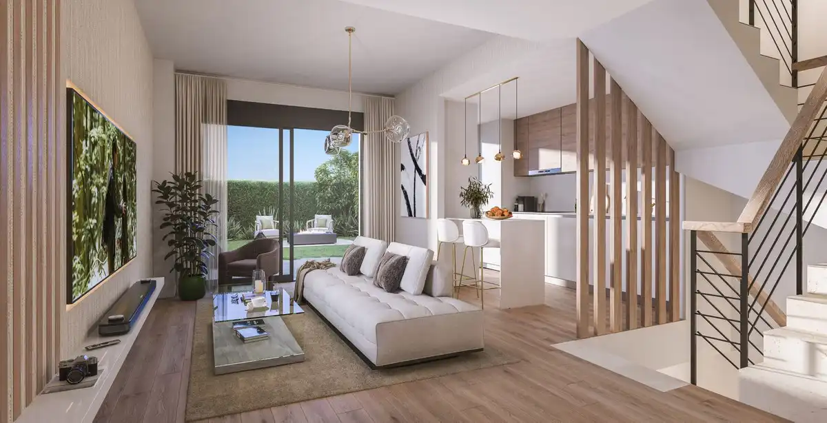 Living room of Detached homes for sale in Málaga  with Air Conditioner, Private garden and Terrace