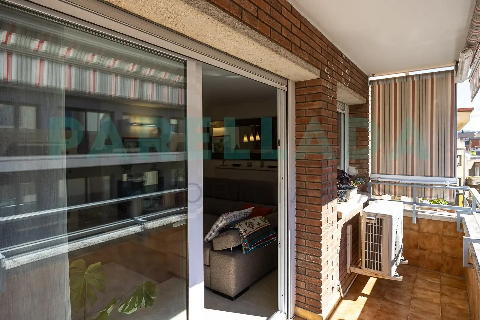 Balcony of Duplexes for sale in Badalona  with Air Conditioner, Heating and Terrace