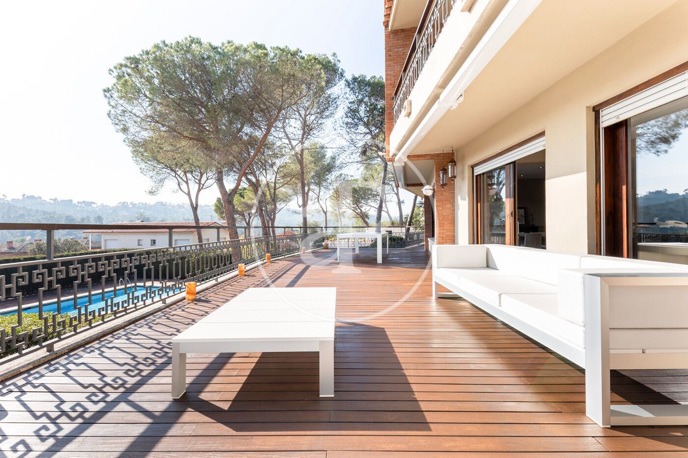 Terrassa de Casa o xalet en venda en Sant Cugat del Vallès amb Aire condicionat, Calefacció i Jardí privat