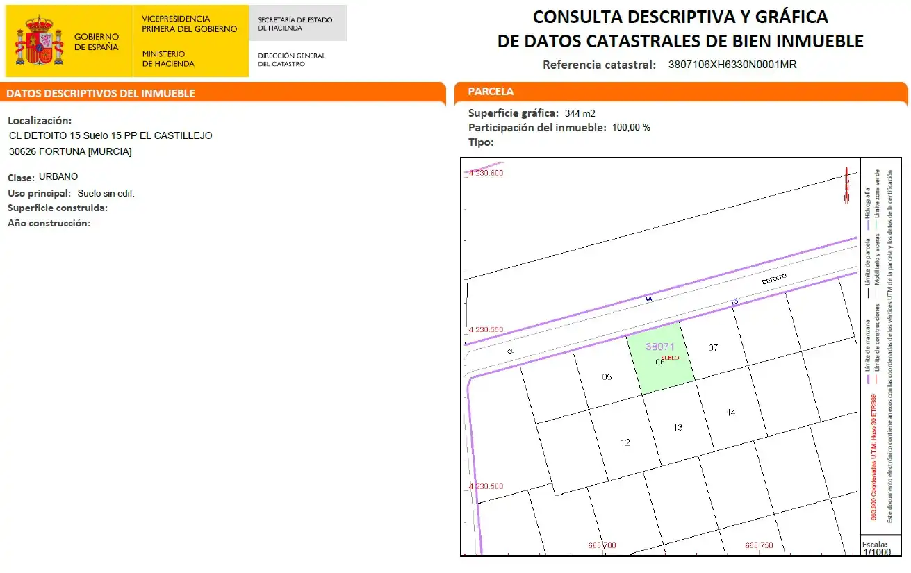 Residential land for sale in Calle Detoito 15, imagen 3