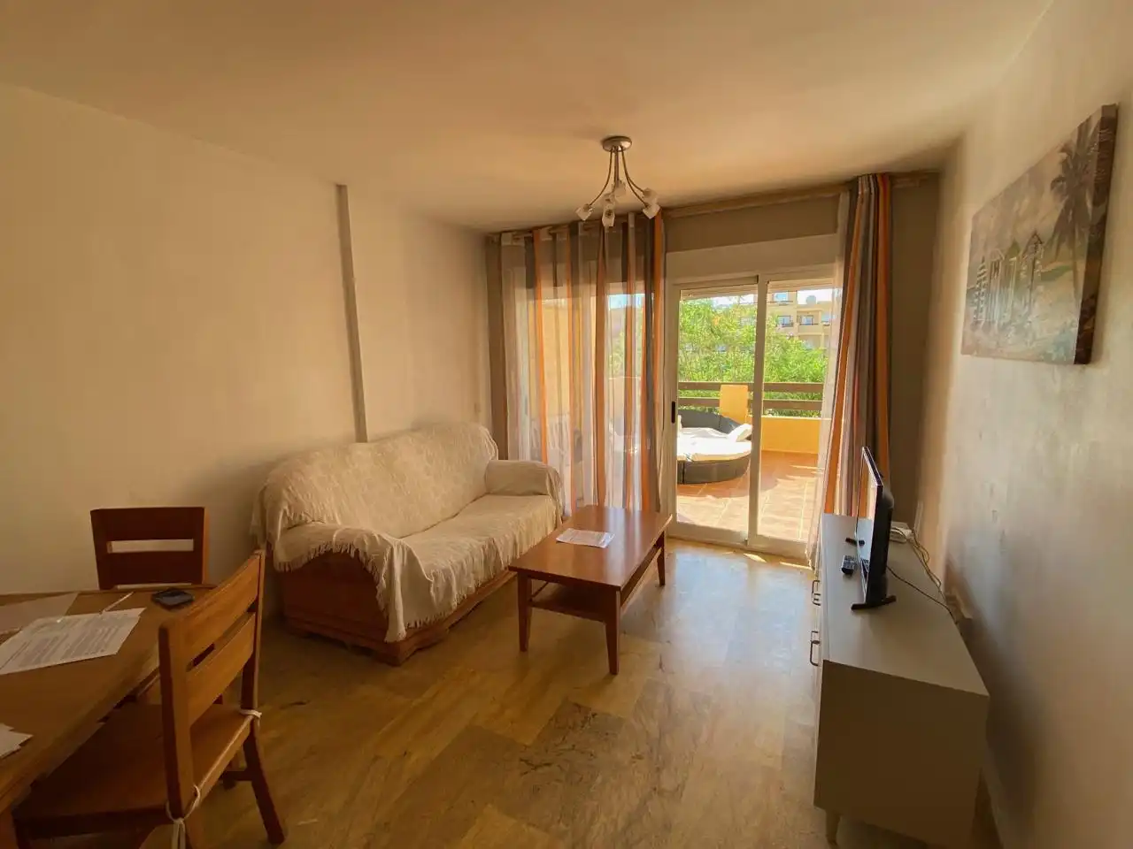 Bedroom of Flat for rent in Vera  with Air Conditioner, Terrace and Furnished