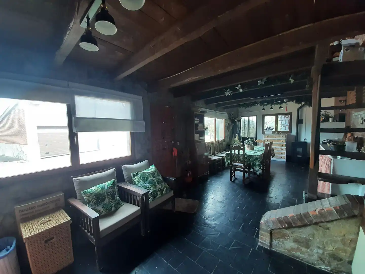 Sala de estar de Casa adosada en venta en Villaquilambre con Calefacción, Jardín privado y Terraza