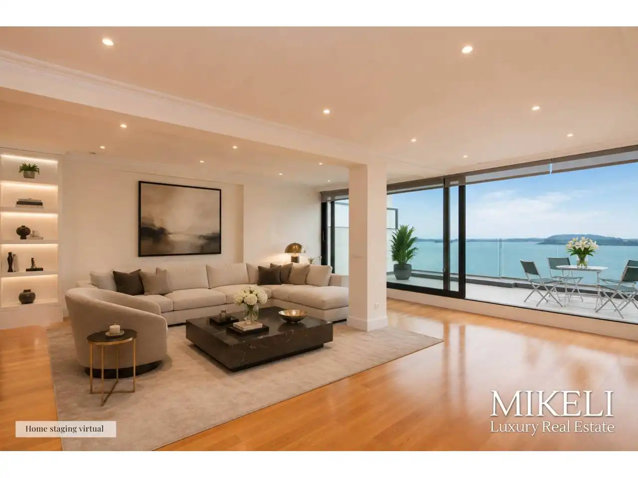 Wohnzimmer von Wohnung zum Verkauf in Santander mit Heizung, Parkett und Terrasse