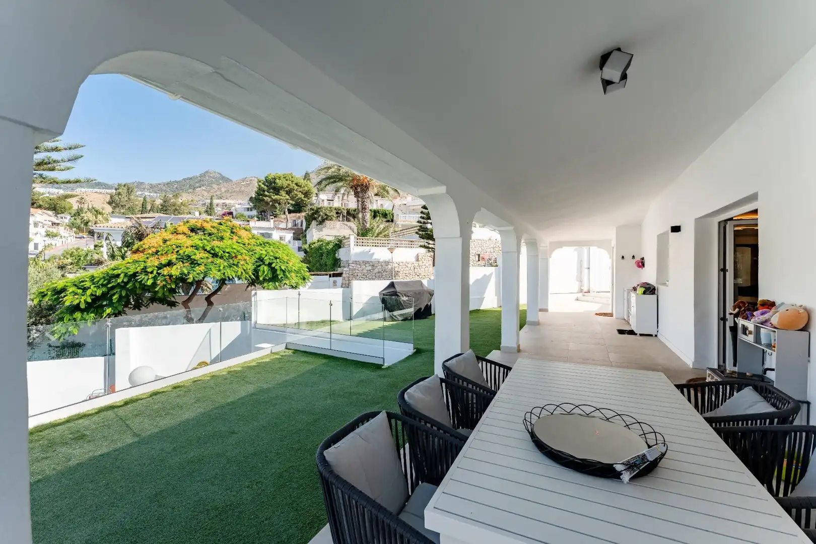 Terrassa de Casa o xalet en venda en Benalmádena amb Aire condicionat, Calefacció i Jardí privat