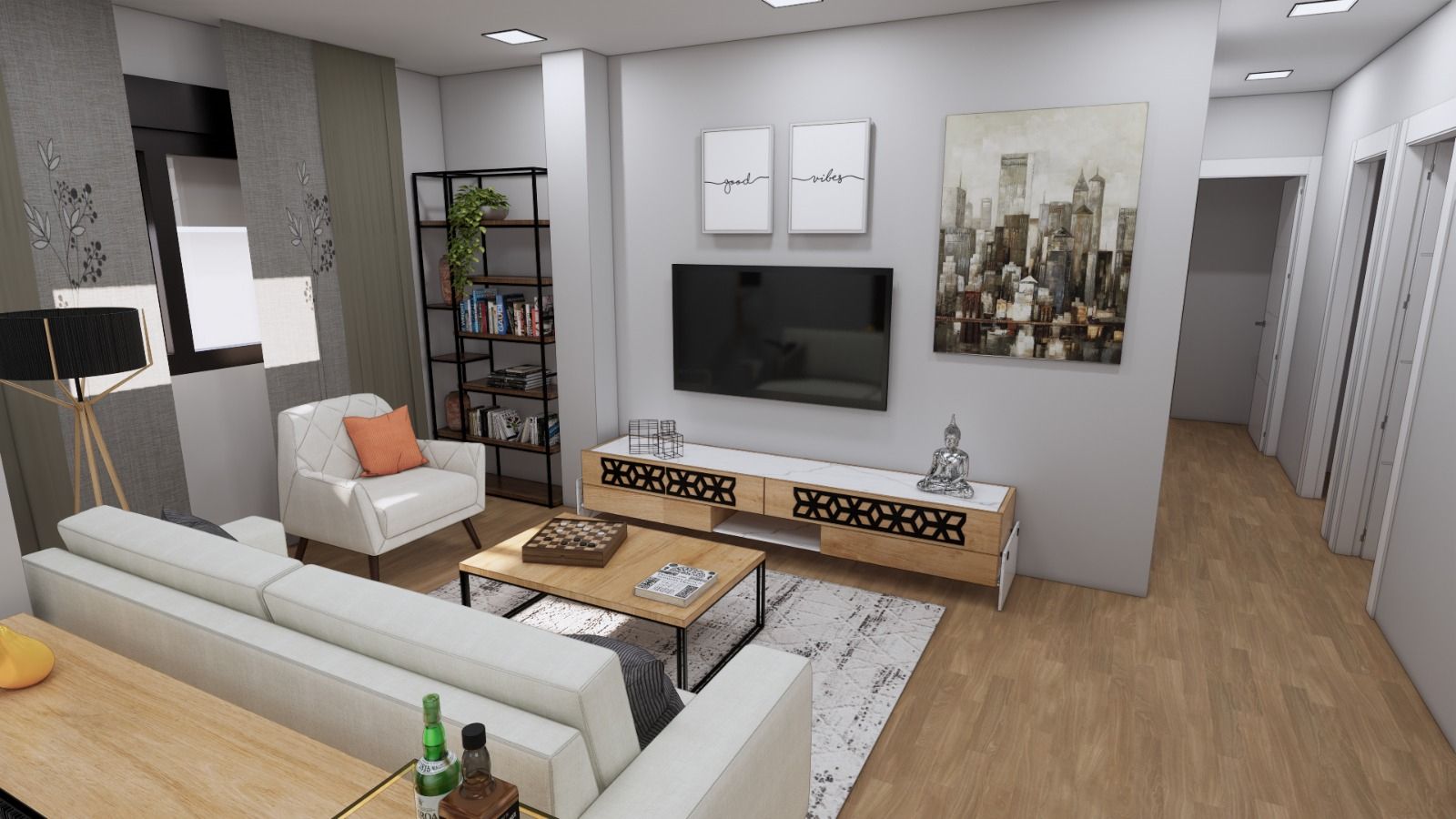 Sala d'estar de Pis en venda en  Albacete Capital amb Aire condicionat, Calefacció i Parquet