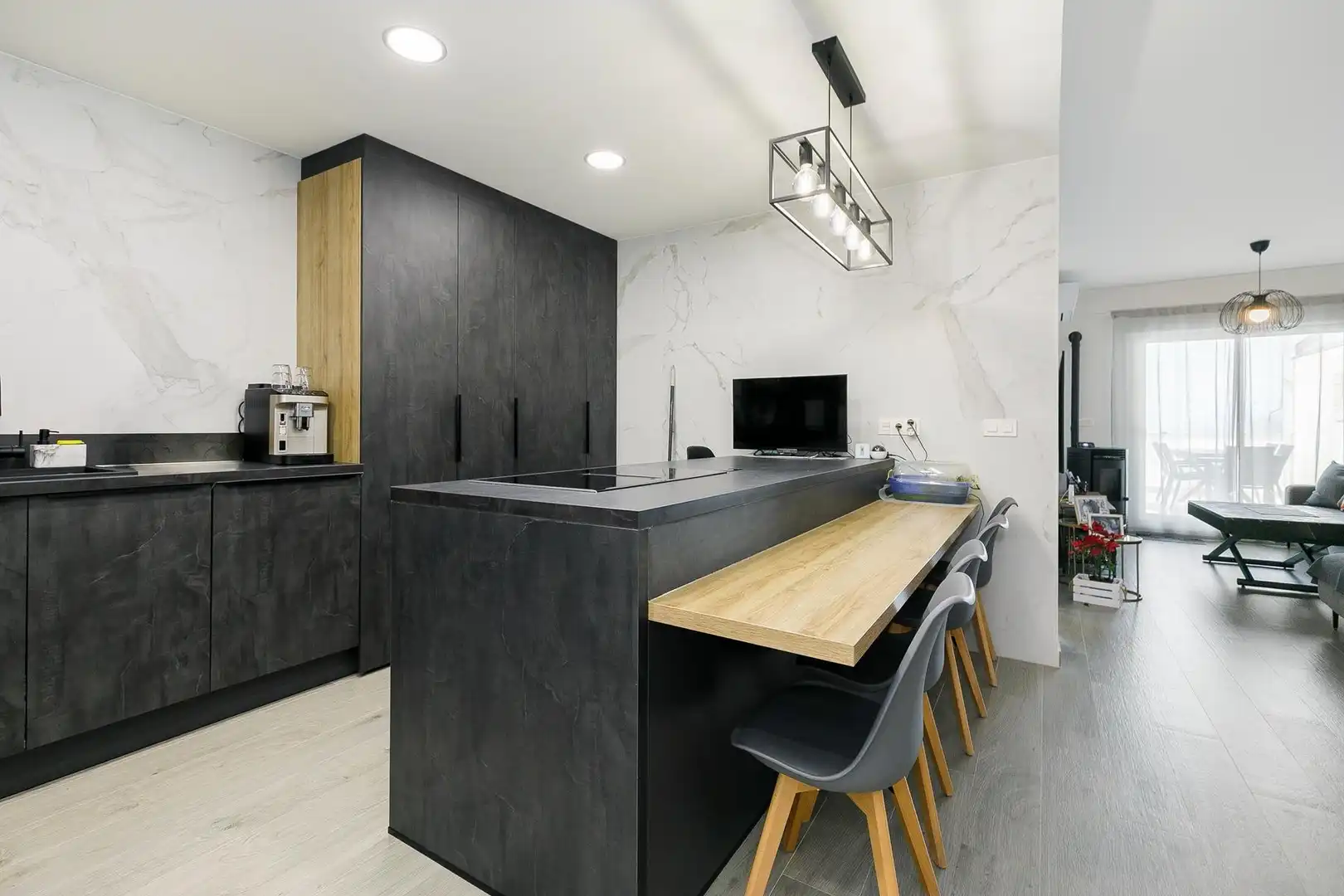 Kitchen of Duplexes for sale in Jun  with Air Conditioner, Heating and Private garden
