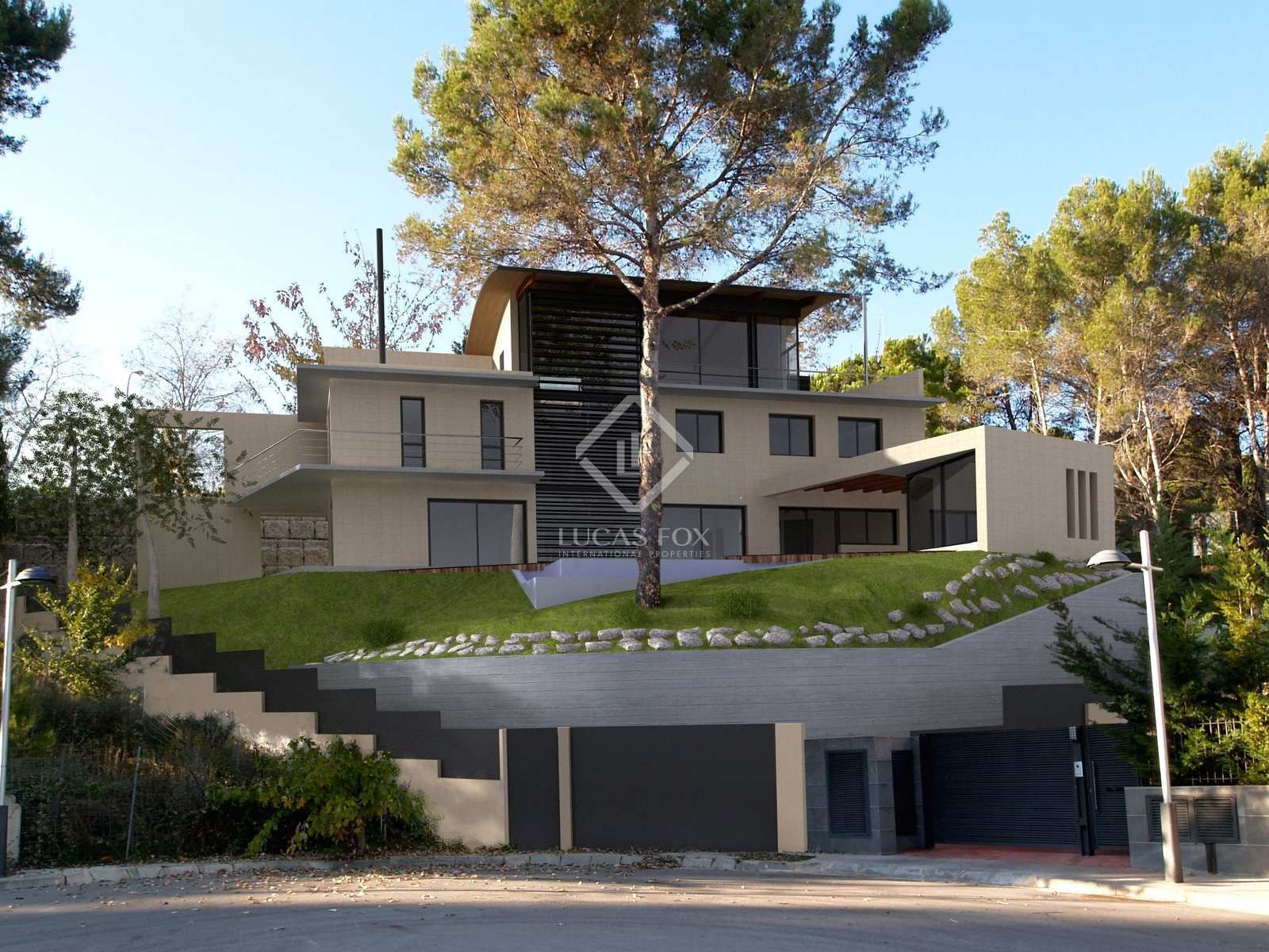 Vista exterior de Casa o xalet en venda en Cerdanyola del Vallès amb Aire condicionat, Calefacció i Jardí privat