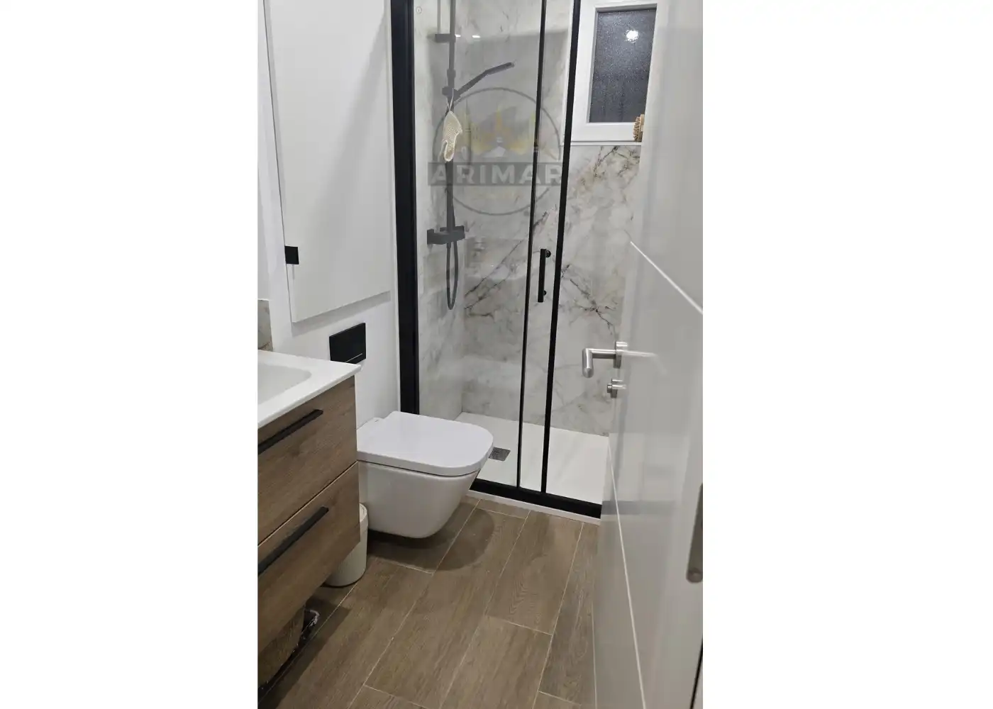Badezimmer von Wohnung zum Verkauf in Castellón de la Plana / Castelló de la Plana mit Möbliert, Ofen und Waschmaschine