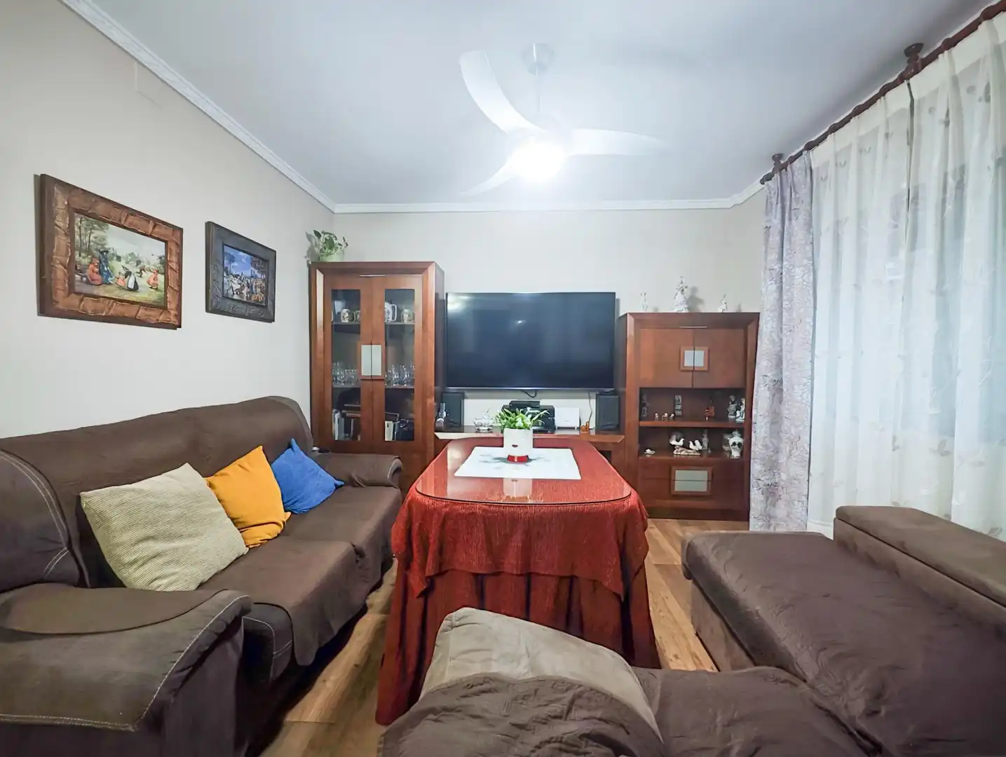 Wohnzimmer von Wohnung zum Verkauf in Puertollano mit Klimaanlage, Parkett und Möbliert