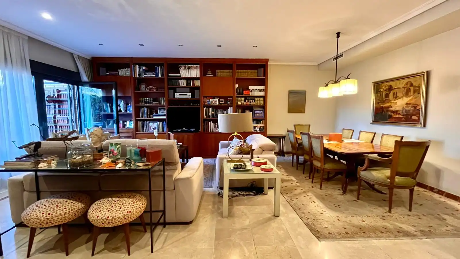 Sala de estar de Casa adosada en venta en Madrid con Aire acondicionado, Calefacción y Jardín privado