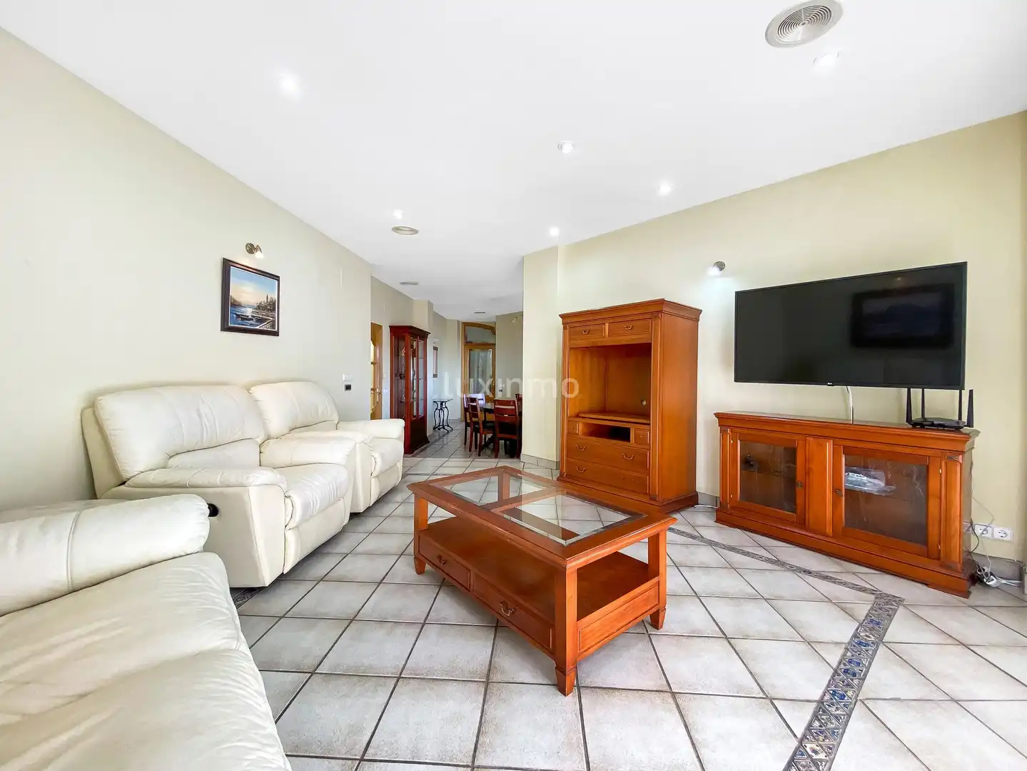Living room of Houses for sale in Calpe / Calp  with Air Conditioner, Heating and Terrace
