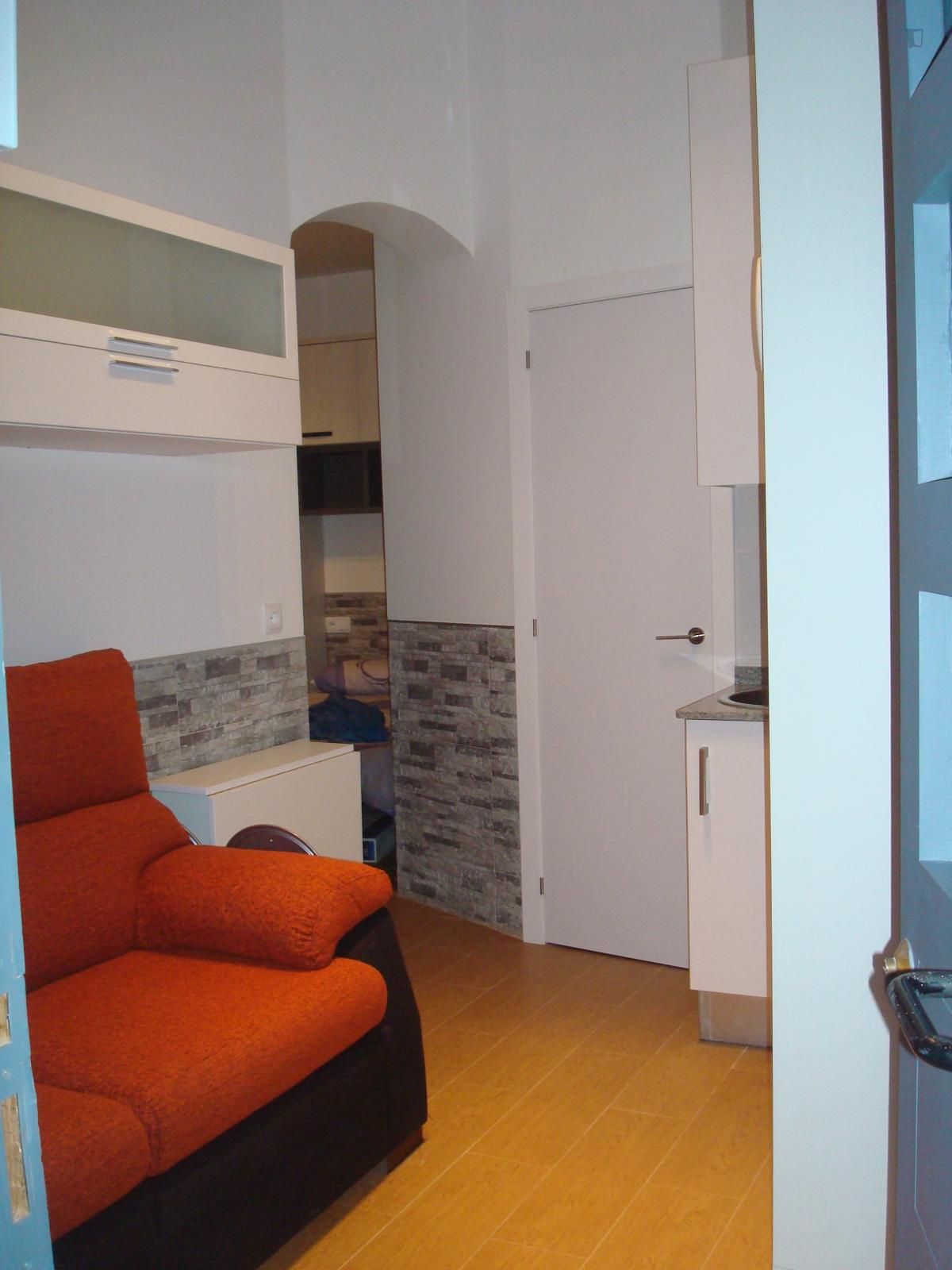 Bedroom of Apartment to rent in  Madrid Capital  with Air Conditioner, Furnished and Washing machine