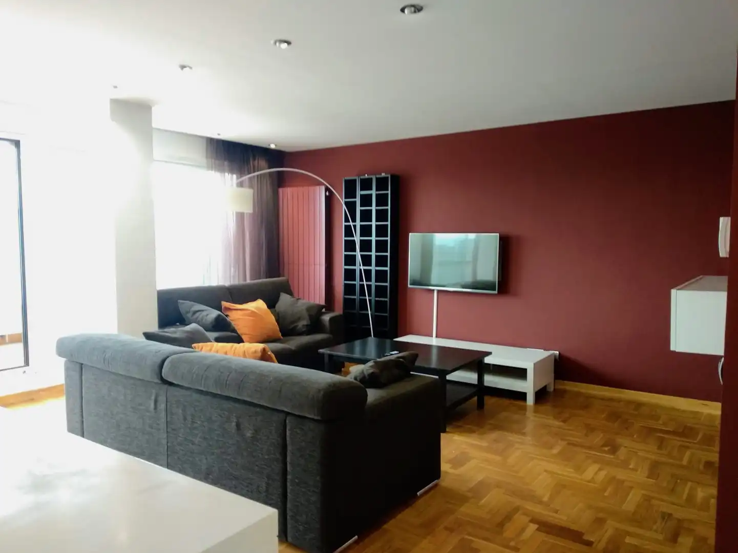 Sala de estar de Ático de alquiler en Barañáin / Barañain con Calefacción, Parquet y Terraza