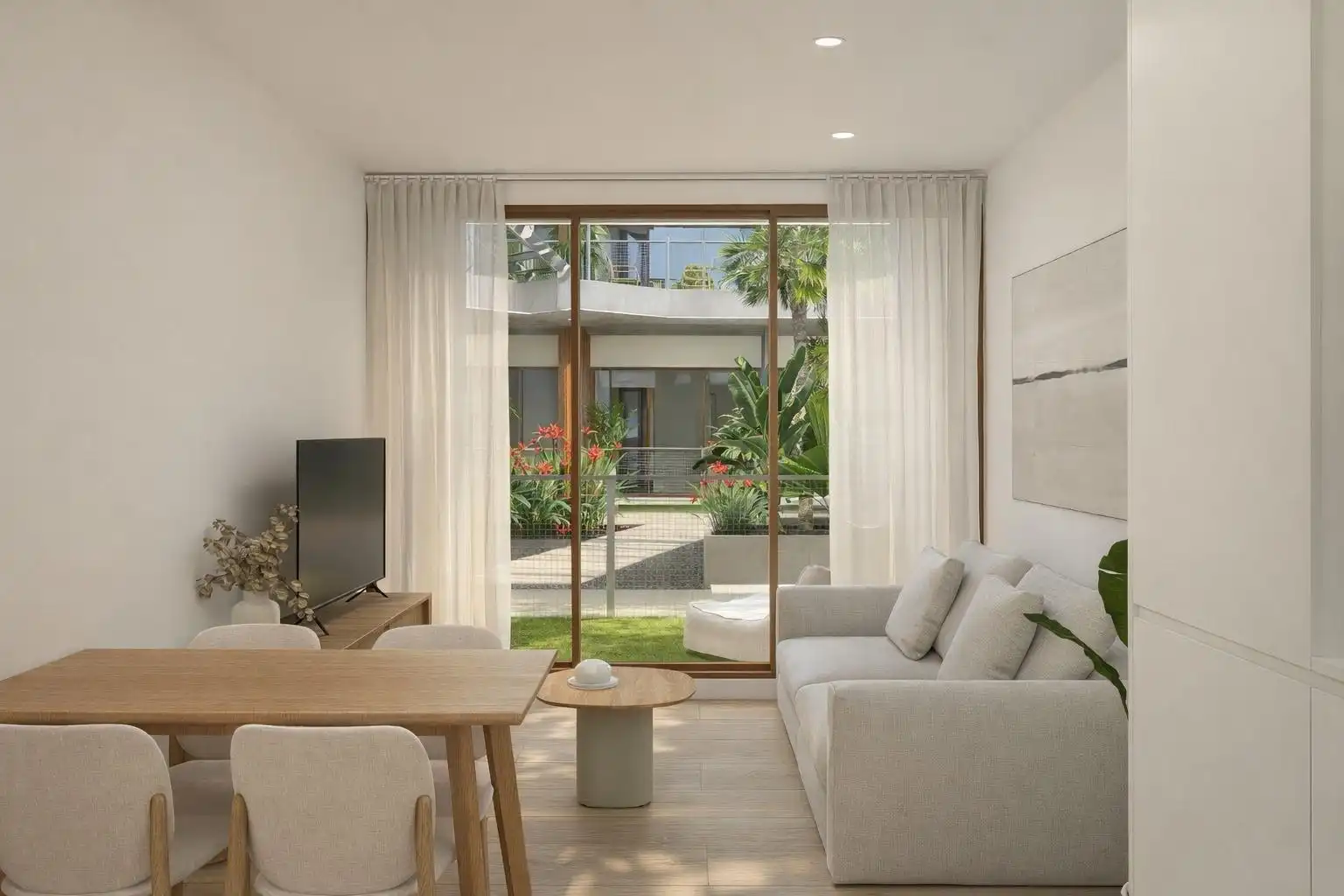 Sala de estar de Piso en venta en Murcia