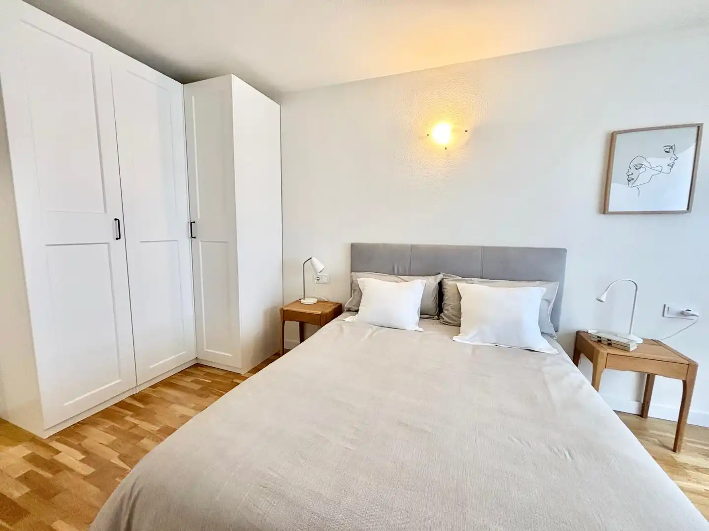 Bedroom of Flat for rent in  Pamplona / Iruña  with Heating, Parquet flooring and Terrace