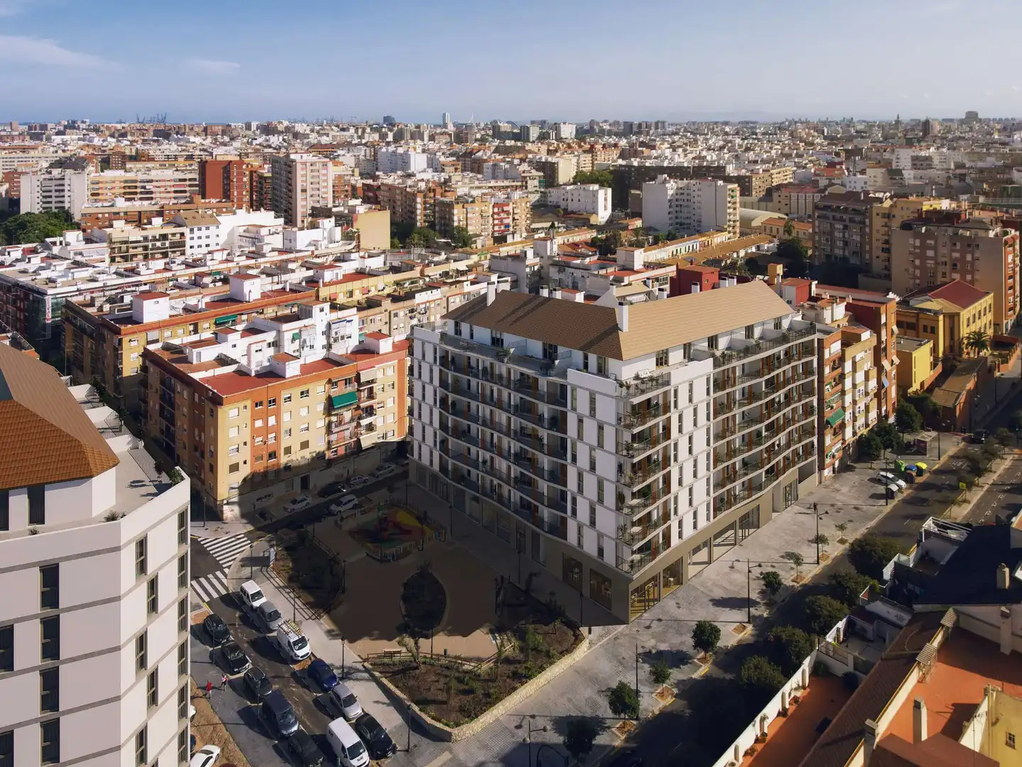 Vista exterior de Àtic en venda en Valencia amb Aire condicionat, Terrassa i Traster