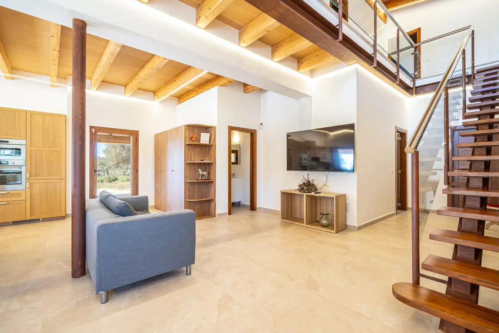 Sala de estar de Finca rústica de alquiler en Llucmajor