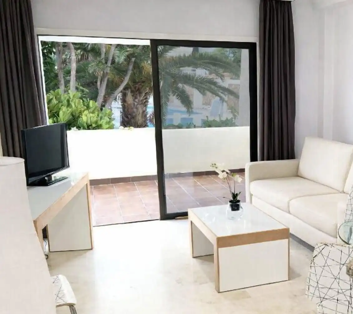 Wohnzimmer von Wohnung zum Verkauf in Puerto de la Cruz mit Heizung, Terrasse und Möbliert