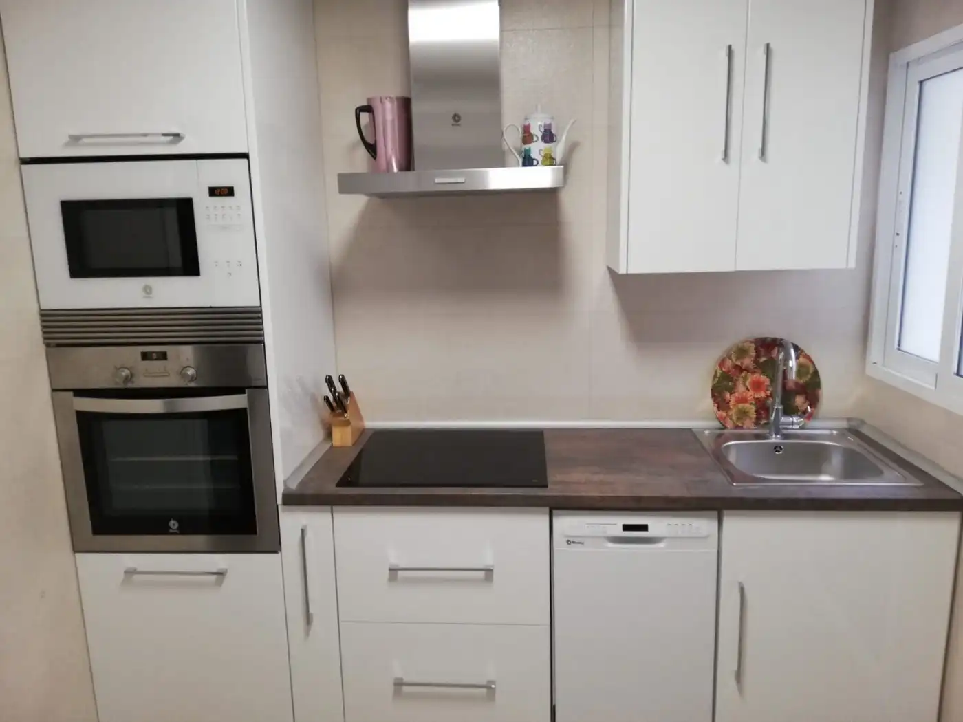 Cocina de Piso de alquiler en Murcia con Aire acondicionado, Terraza y Amueblado