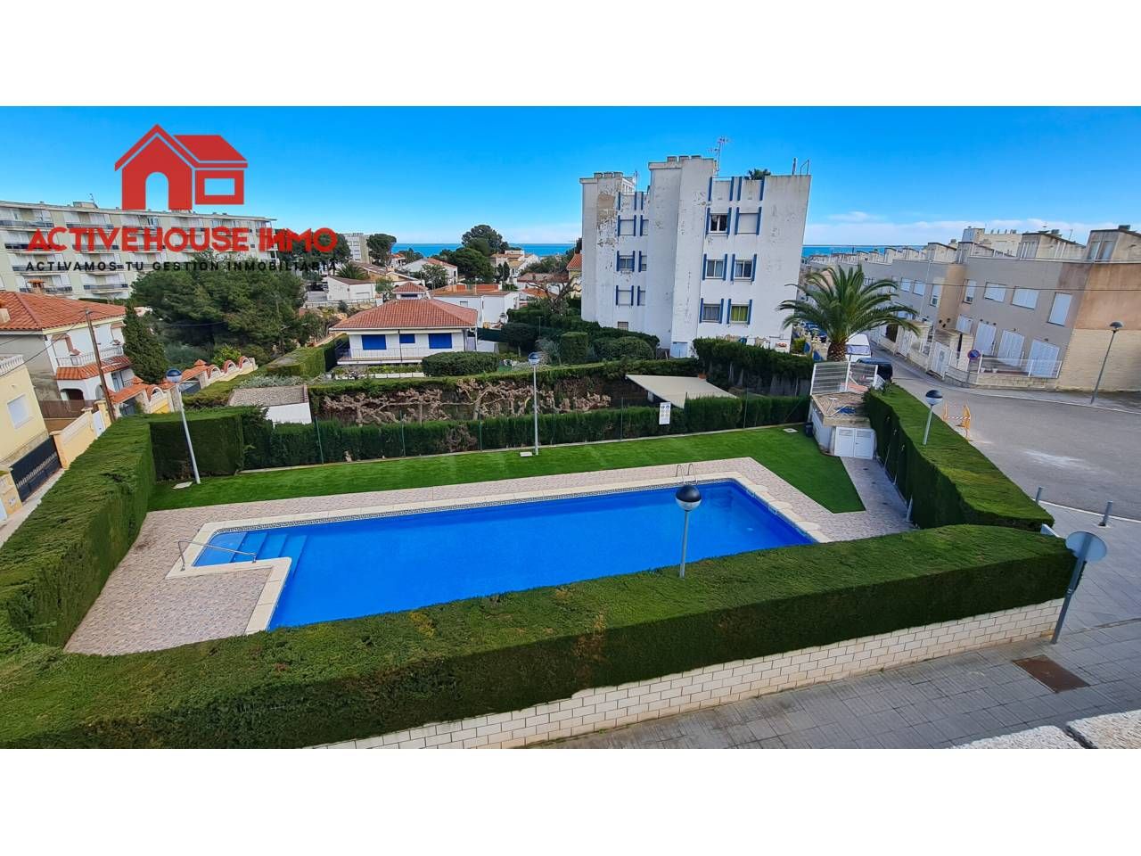Swimming pool of Flat for sale in Alcanar  with Air Conditioner, Terrace and Storage room