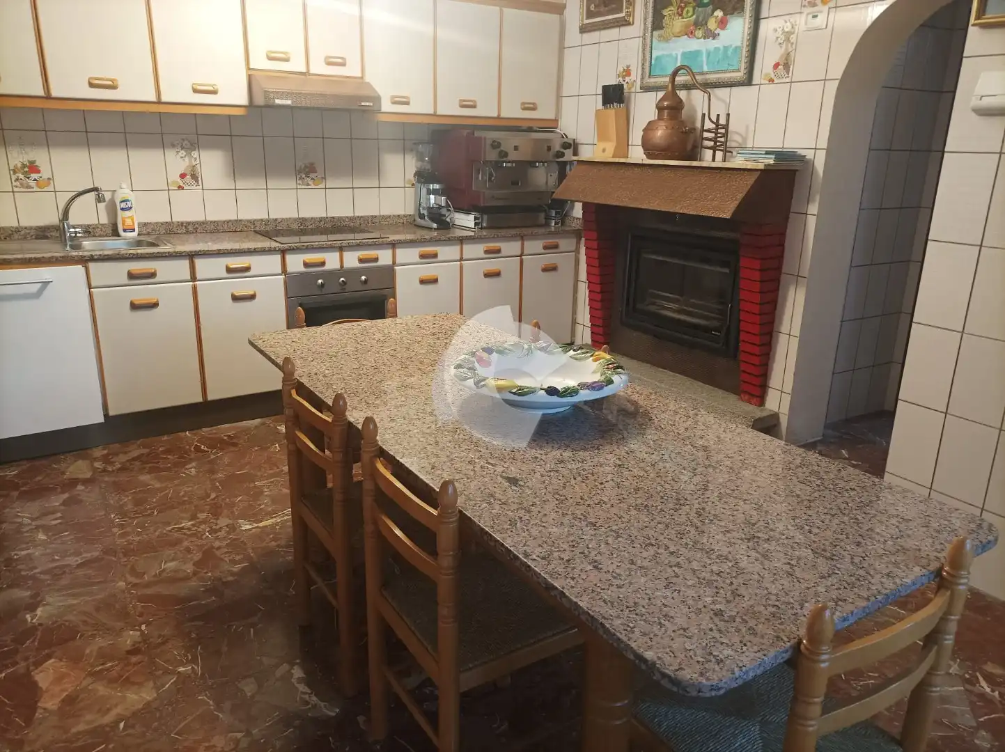 Cocina de Casa adosada en venta en Ourense Capital 