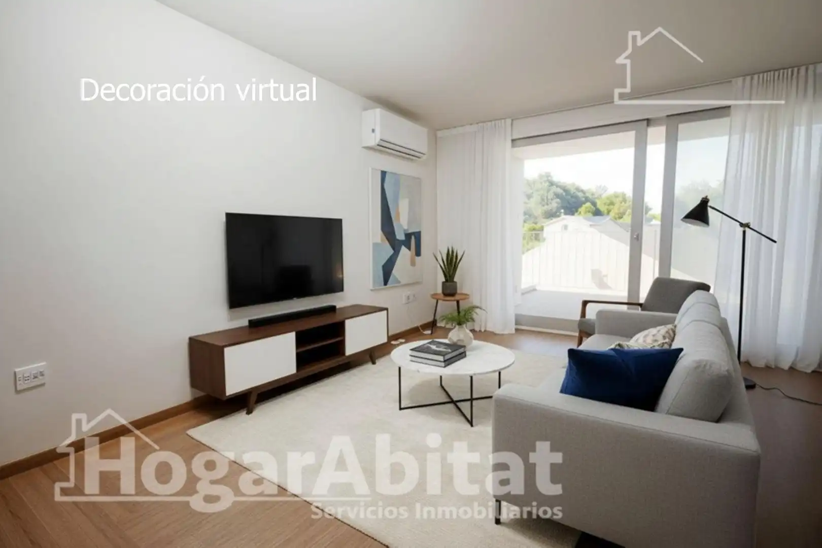 Sala d'estar de Casa o xalet en venda en Chiva amb Aire condicionat, Calefacció i Jardí privat