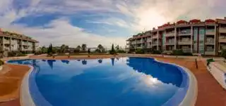 Swimming pool of Flat for sale in Sanxenxo  with Heating, Parquet flooring and Terrace