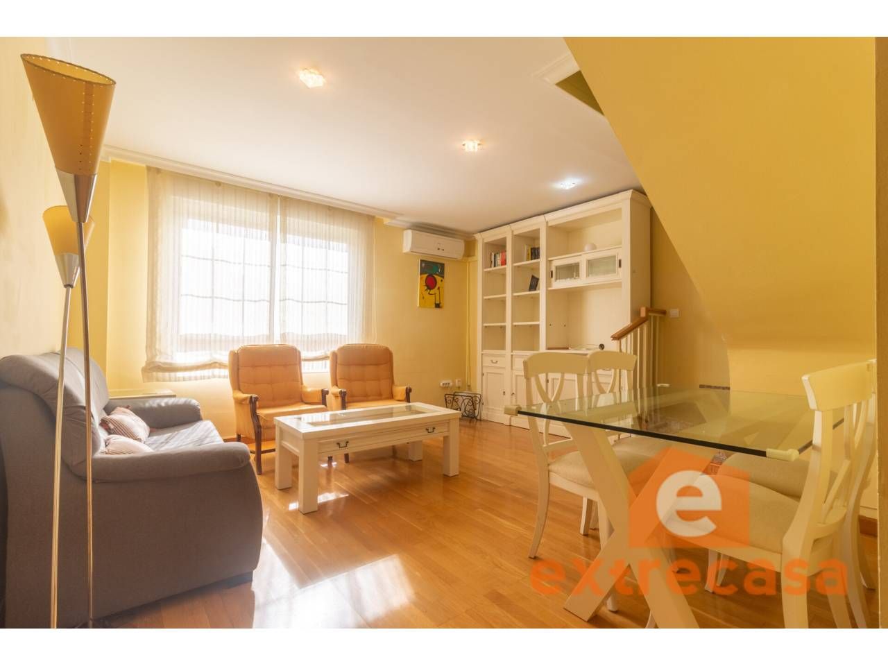Living room of Apartment to rent in Badajoz Capital  with Air Conditioner, Terrace and Furnished