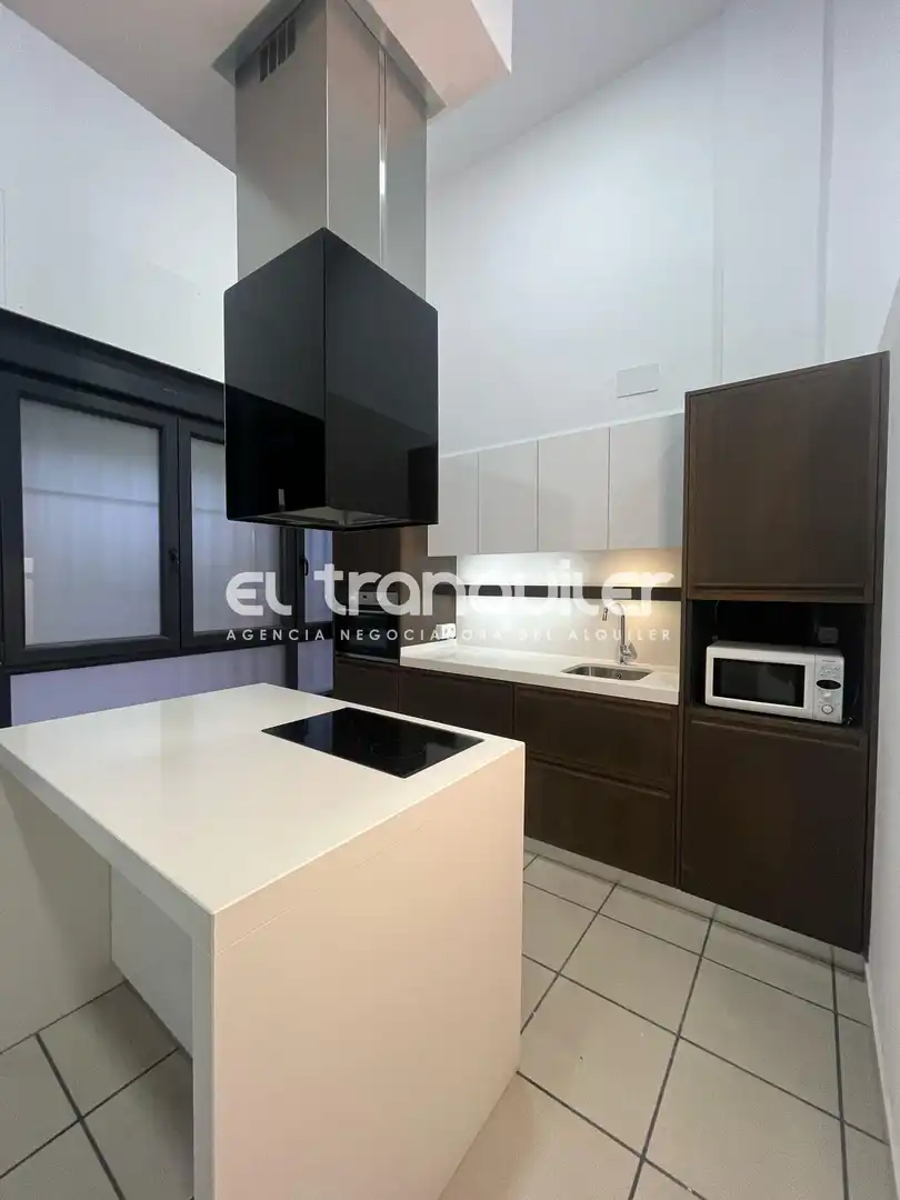 Cocina de Piso de alquiler en Madrid con Aire acondicionado y Parquet