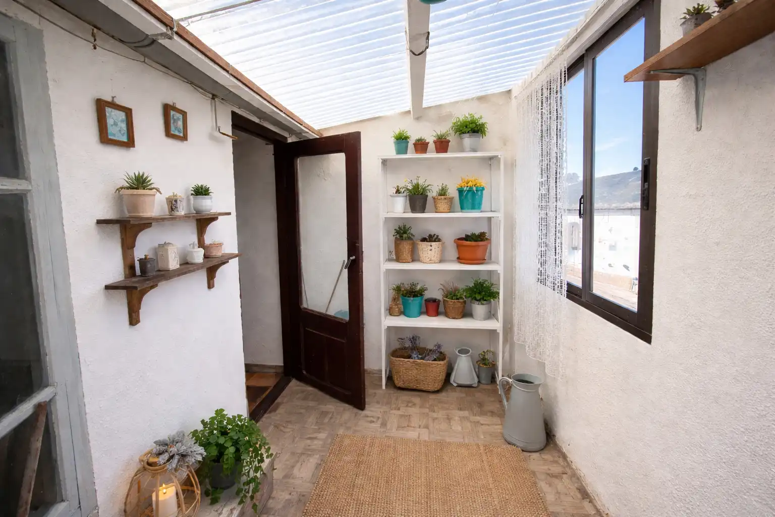 Terraza de Casa adosada en venta en A Pobra de Trives  con Amueblado, Lavadora y Microondas