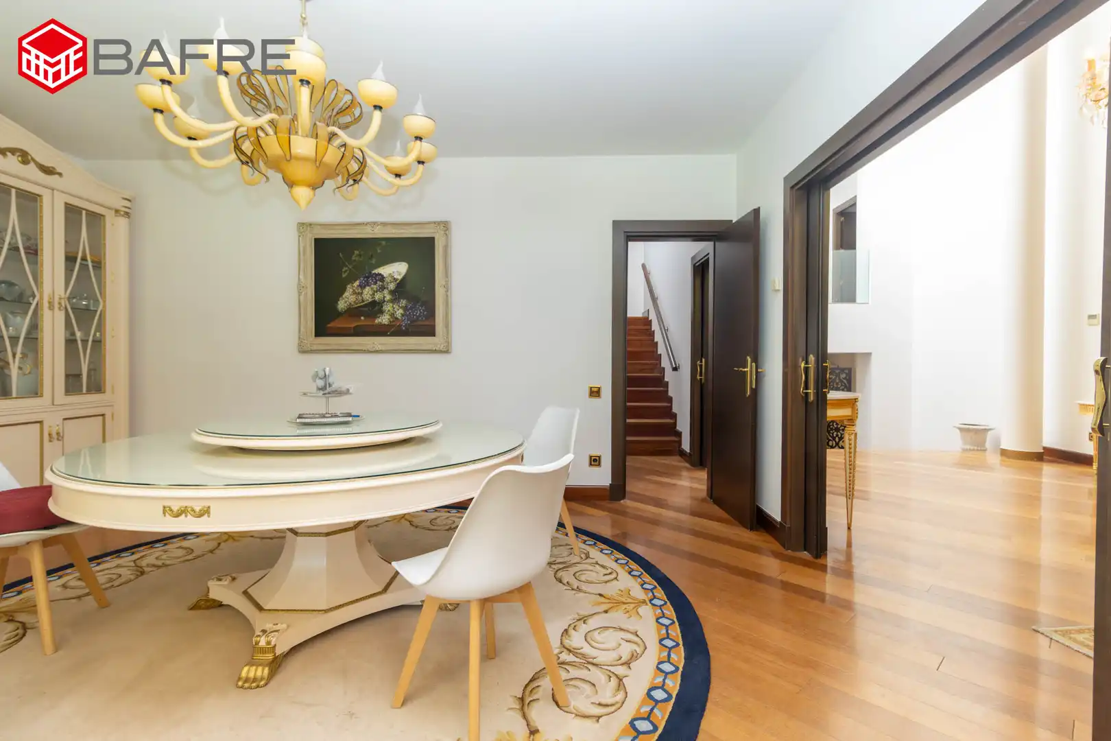 Dining room of Houses for sale in Pozuelo de Alarcón  with Air Conditioner, Private garden and Storage room