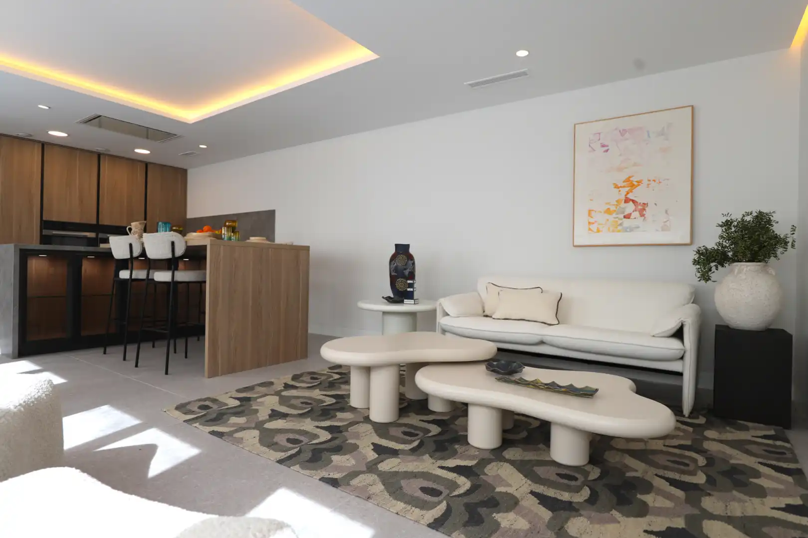 Living room of Houses for sale in Madrid  with Air Conditioner, Heating and Parquet flooring
