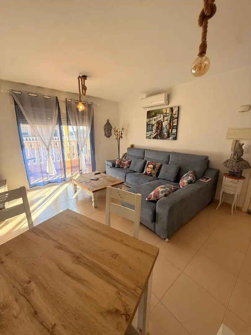 Sala d'estar de Apartament en venda en Daya Nueva amb Aire condicionat, Calefacció i Terrassa