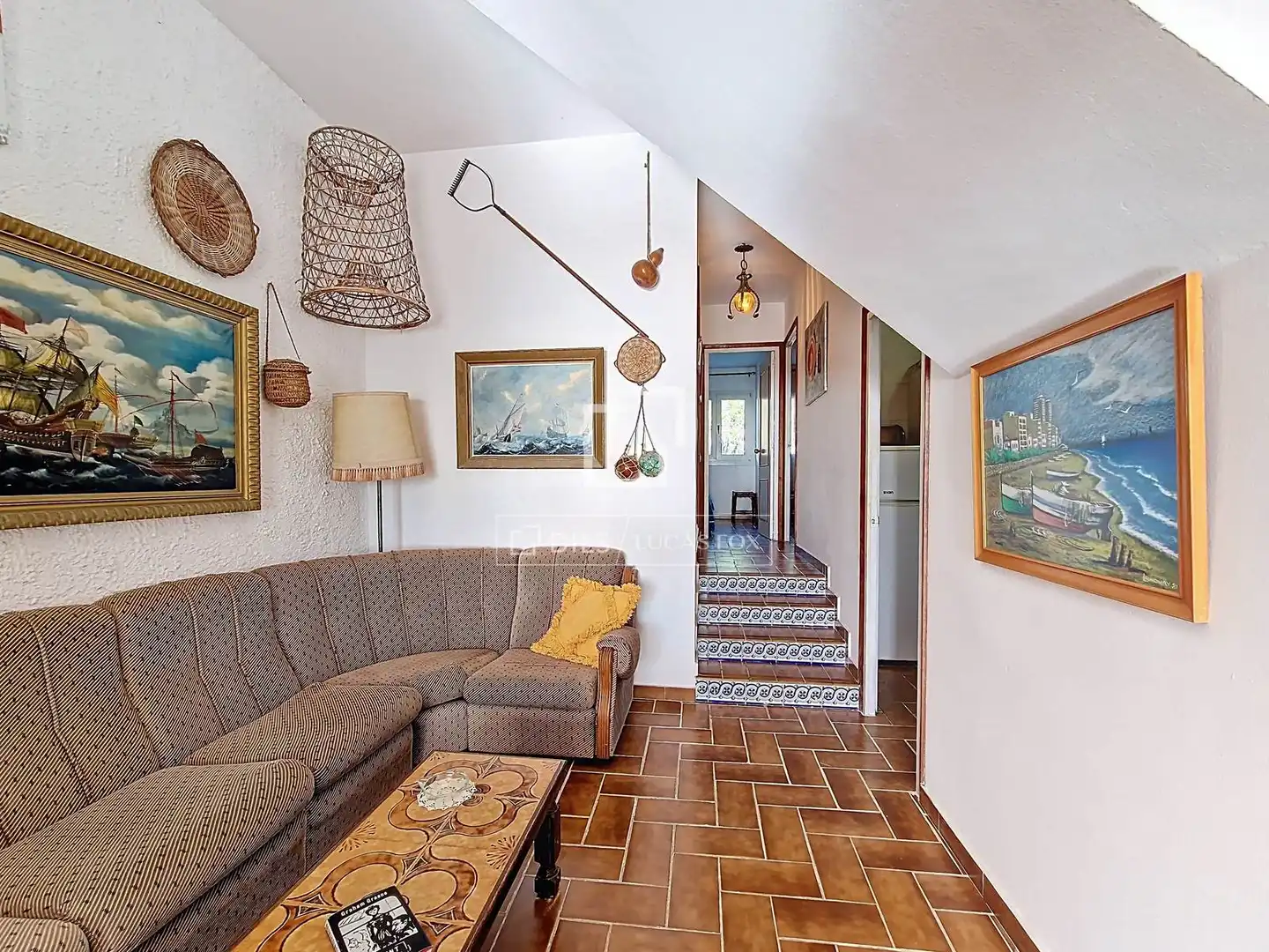 Sala d'estar de Casa o xalet en venda en Calafell amb Jardí privat, Terrassa i Traster